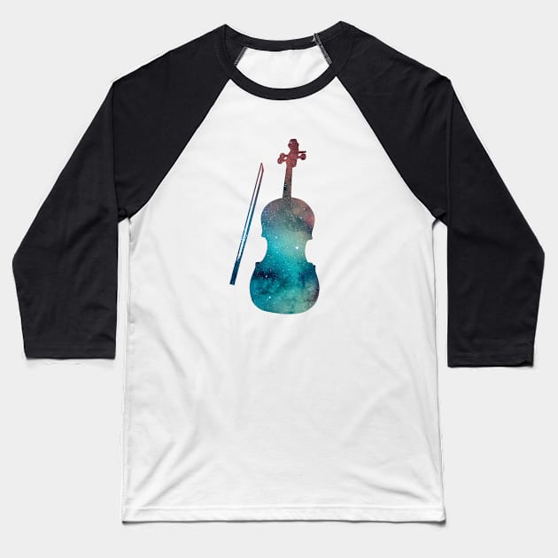 Violin Baseball T-Shirt by TheJollyMarten